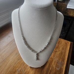 Swarovski Silver Emma Necklace with Crystal Accents